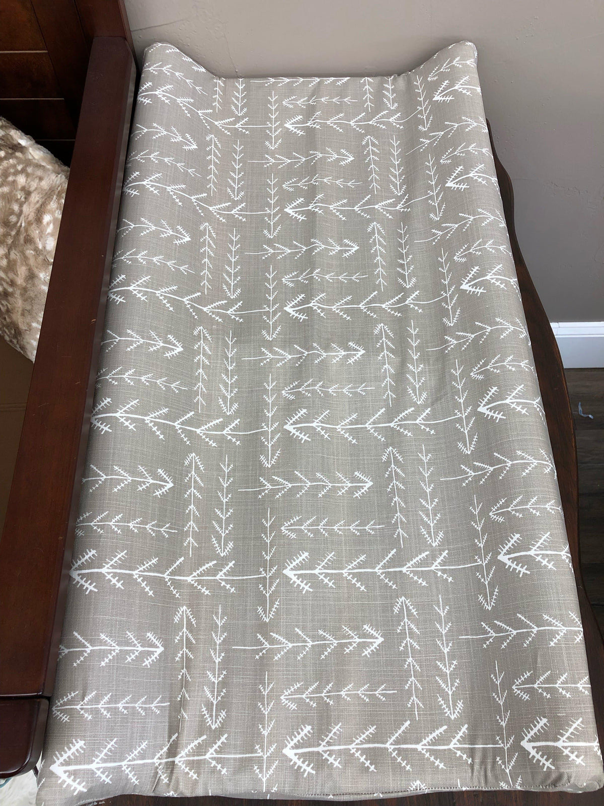 Changing Pad Cover - Tribal Arrow in Ecru - DBC Baby Bedding Co 