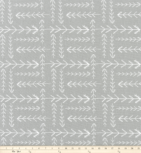 Curtain Panels or Valance - Tribal Arrow in French Gray - DBC Baby Bedding Co 