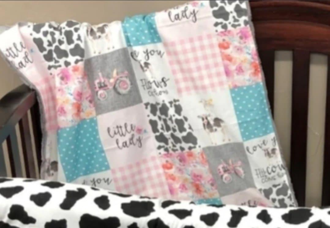 Twin, Full, or Queen Comforter - Love you till the Cows come Home - DBC Baby Bedding Co 