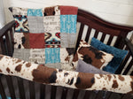 New Release Boy Crib Bedding - Cowboy, Aztec, and Cow Minky Western Baby Bedding Collection - DBC Baby Bedding Co 