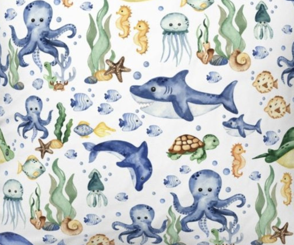 New Release Boy Crib Bedding- Under the Sea Fish Bedding and Nursery Collection - DBC Baby Bedding Co 