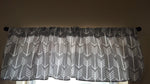 Curtain Panels or Valance - Arrow in Gray - DBC Baby Bedding Co 