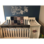 Custom Boy Crib Bedding - Mechanic, Tools, Race Flag Check, Garage Collection - DBC Baby Bedding Co 