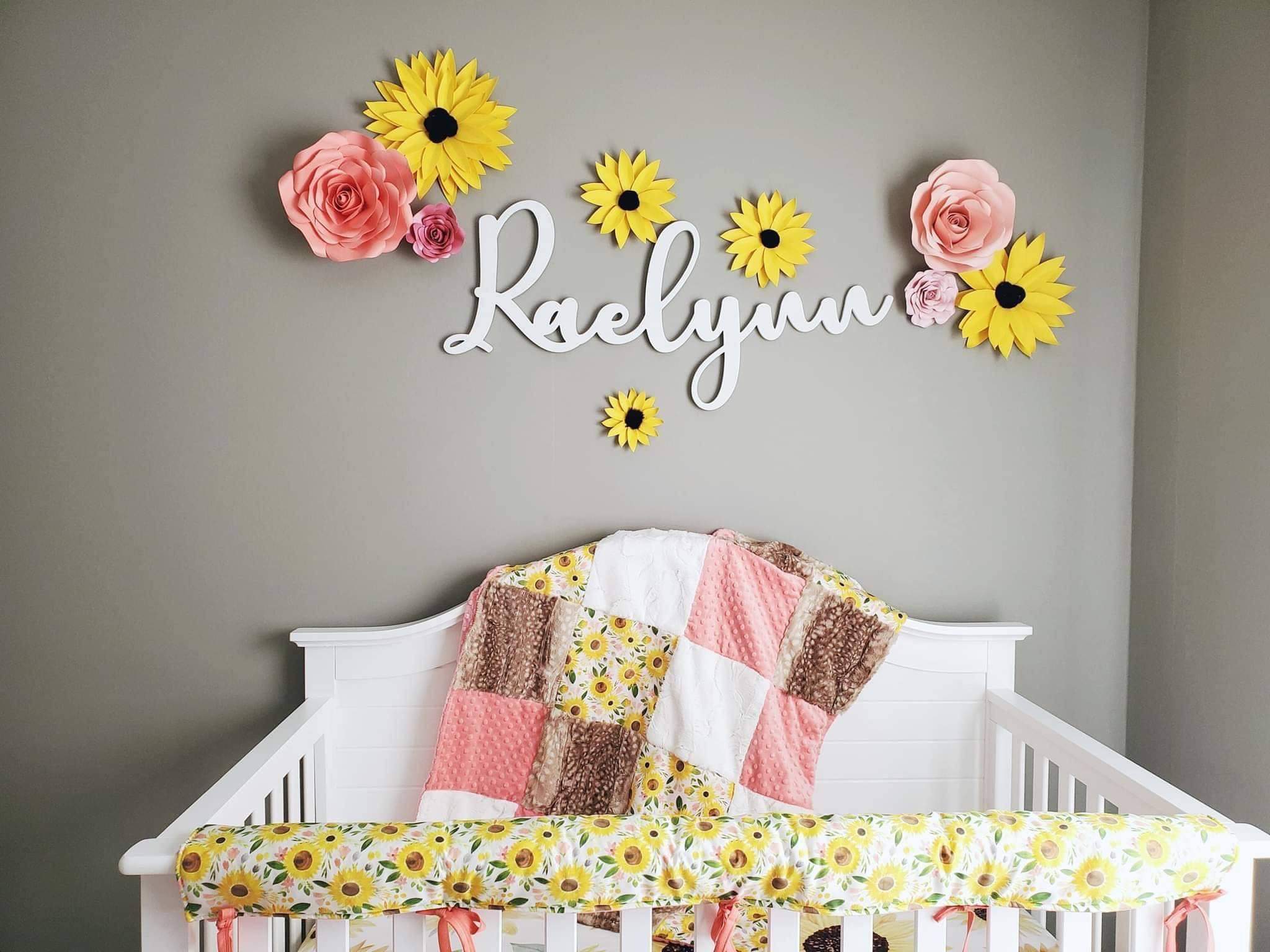 Sunflower baby orders room decor