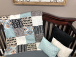 Custom Boy Crib Bedding - Angus, Aztec, and Arrowhead Ranch Collection - DBC Baby Bedding Co 