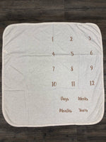 Milestone Blanket - DBC Baby Bedding Co 